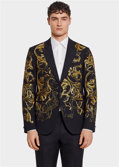 versace suit vest|Versace men's suits online.